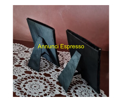 Coppia cornici   portaritratti vintage   rivestite