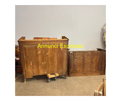 Antico armadio stipo guardaroba toscano in pino