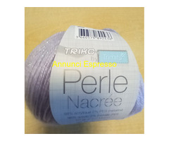 7 Gomitoli Filo Trico Trimits Perle Nacree Violet