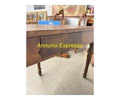 Antica console mezzaluna in castagno Luigi Filippo