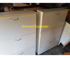 SCARPIERE BIREX DUE COLOR BIANCO 110X60X18