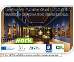 CorsoCORSO GRATUITO OPERATORE MUSEALE