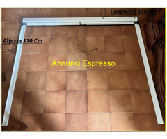 Zanzariera in alluminio a rullo 130x110