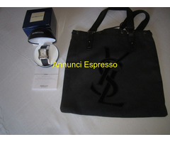 BORSA YVES-SAINT-LAURENT-MOD SHOPPER+OROLOGIO ORIG