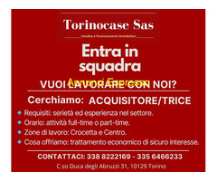 TORINOCASE Sas cerca  ACQUISITORE/TRICE nel settore Immobiliare con  esperienza