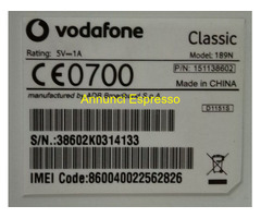 Telefono Vodafone Classic come nuovo