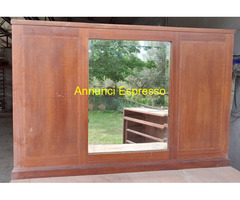 Cassettone Specchiera Antico in legno senza  piano