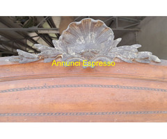 Cassettone Comò Specchiera Antico in legno con  pi