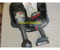 TRAPANO AVVITATORE+SMERAGLIATRICE BOSCH 18 VOL 2,0