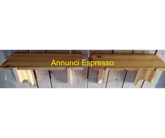 Mensole in legno massello di Pino complete di tutt