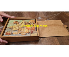 Gioco dei cubi  scatola Puzzle  del 1950 circa