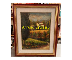 Quadro con paesaggio Lo Scalzo  del \'92