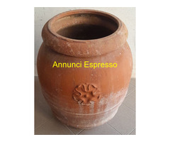 Antico Vaso Orcio Ziro in terracotta Toscano