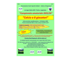 Calcio a otto giocatori : Campionato 2025/26