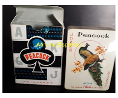 Mazzo carte da gioco  Peacock 404 vintage  sigilla