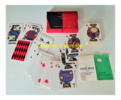 Carte da gioco Öberg Spelkort svedesi vintage di E