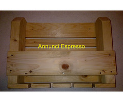 Porta bottiglie legno fatto a mano al naturale