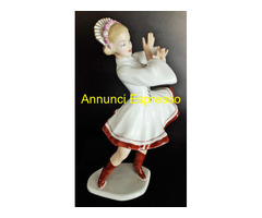 Rara statuetta ballerina ungherese porcellana Wall