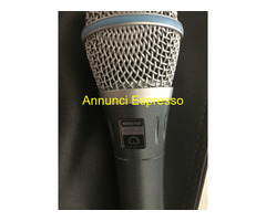 MICROFONO-SCHURE-MOD BETA-87+CAVI AUDIO-VIDEO-PRO