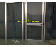 PORTA-PORTONCINO IN ALLUMINIO CON VETRO CENTRALE