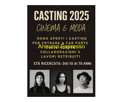 Prima esperienza con esperienza annuale cerco lavoro in settore Moda e Spettacolo