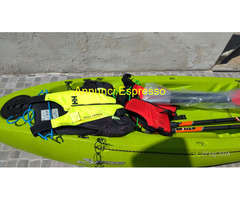 Kayak e carrello trasporto con bici-sellia marina