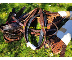 Cinture Intrecciate. Vera Pelle -Taglie piccole -