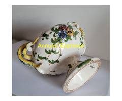Coppa  vintage  da collezione in ceramica  maiolic