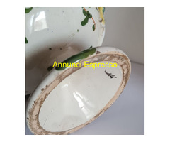 Coppa  vintage  da collezione in ceramica  maiolic