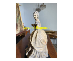 Scultura di dama anni \'40 in terracotta patinata