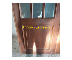 Porta Doppia Vetrata all\'inglese in legno Noce in