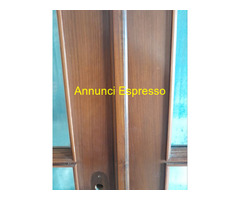 Porta Doppia Vetrata all\'inglese in legno Noce in