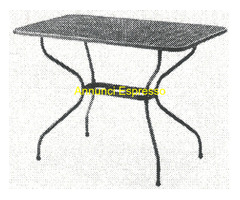 MWH Tavolo lamiera stirata 80x80 cm