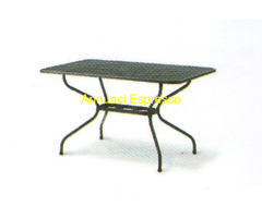 MWH Tavolo lamiera stirata 145x90 cm