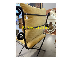 Coppia di poltrone in ferro battuto classiche XX