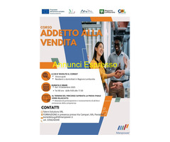 Corso FORMAZIONE GRATUITA ADDETTO ALLA VENDITA PAVIA