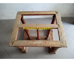 Tavolo Antico 1800 grezzo in legno Noce e Abete,