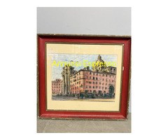 Disegno centro di Roma 1964, Belau, 91x84cm