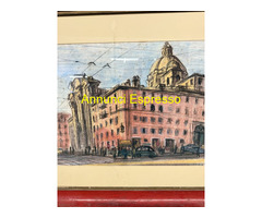 Disegno centro di Roma 1964, Belau, 91x84cm
