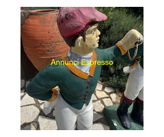 Antica coppia di sculture made in Usa  in ghisa da