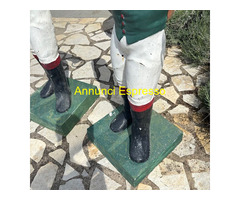 Antica coppia di sculture made in Usa  in ghisa da