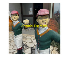 Antica coppia di sculture made in Usa  in ghisa da