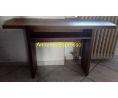 Consolle da muro estensibile a Tavolo color Wenge