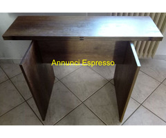 Consolle da muro estensibile a Tavolo color Wenge