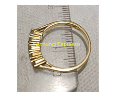 Anello Donna in oro 3,35 gr con 5 diamanti natural