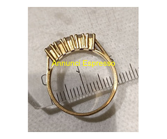 Anello Donna in oro 3,35 gr con 5 diamanti natural