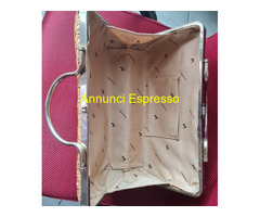 Valentino Garavani Borsa Beige Paglia interno in o