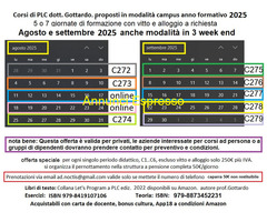 Corsoprogrammazione PLC con Siemens TIA Portal V20, campus a partire dal 27 Agosto