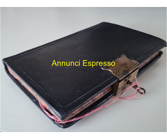 Antica LEDGER Vittoriana (libro mastro ) con chia