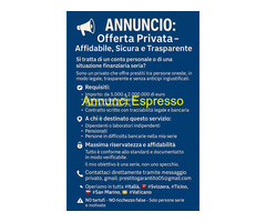 OFFERTA DI PRESTITO AFFIDABILE TRA PRIVATI